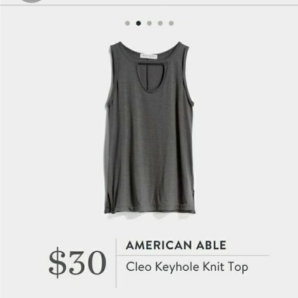 𝅺AMERICAN Able Cleo Keyhole Top - Picture 1 of 8